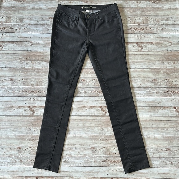 Element Denim Legging Stacked Jeans sz 29 Women’s Low Rise Deep Black Skater - Picture 1 of 14